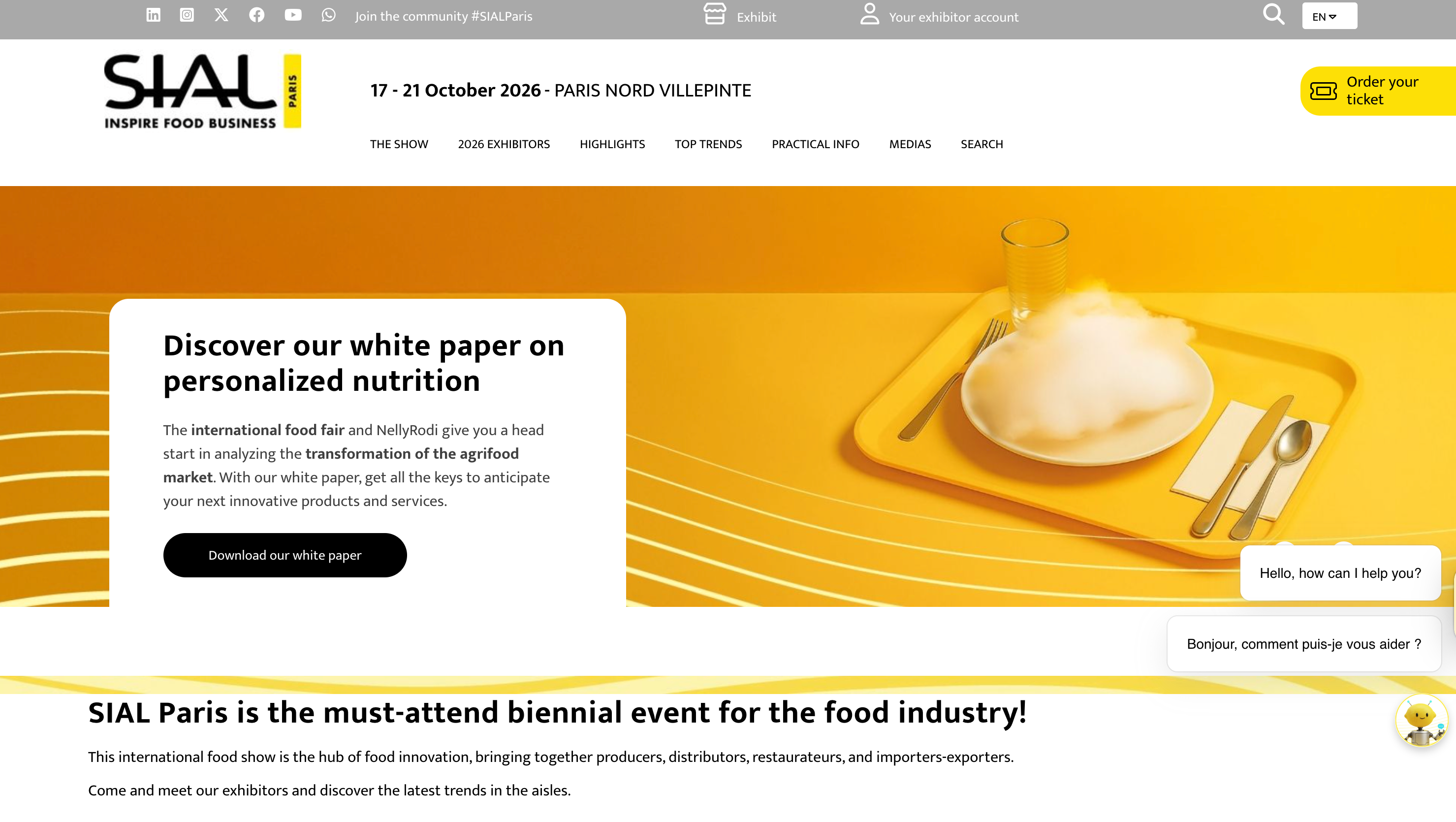 SIAL Paris 世界最大級の食品展示会