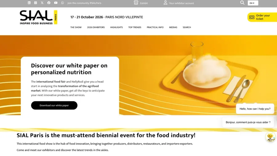 SIAL Paris 世界最大級の食品展示会