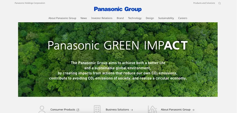 パナソニック ホールディングス株式会社トップページ