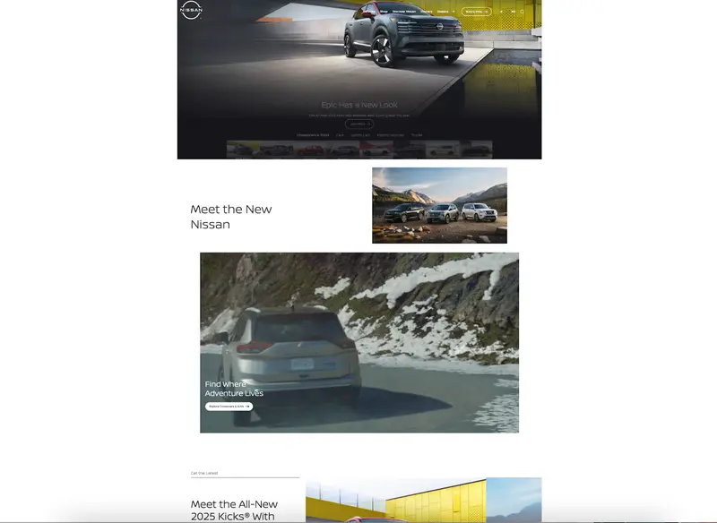 日産自動車カナダ版サイト