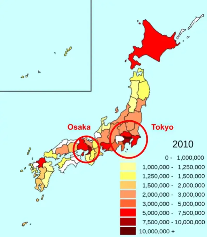 都道府県別人口集中エリア