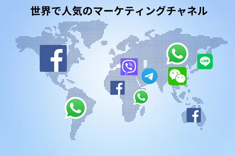 世界で人気マーケティングチャネル