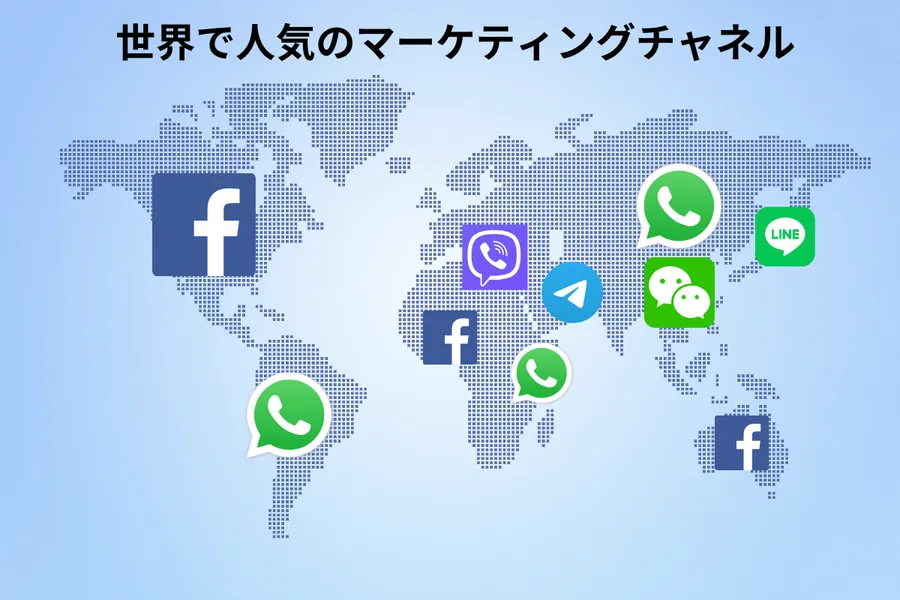 世界で人気マーケティングチャネル