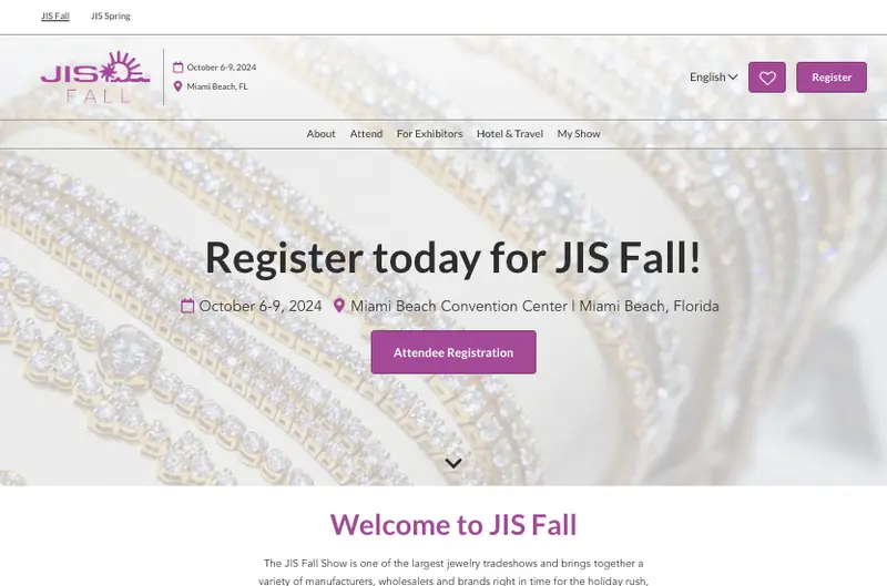 JIS Fall Webサイトページ