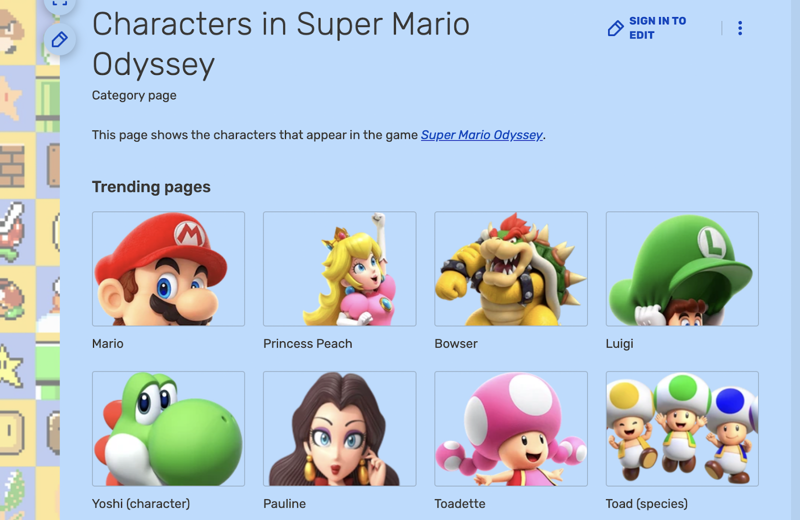 スーパーマリオのキャラクターのローカライズ例
