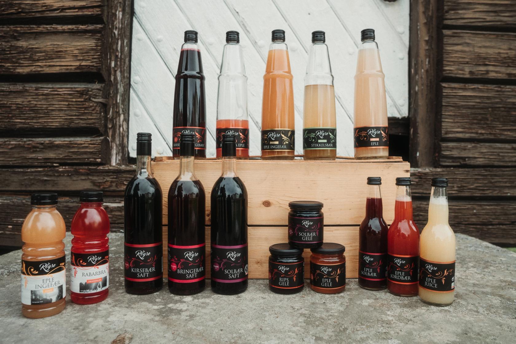 Gårdene på halvøya Røyse ved Tyrifjorden har et utrolig utvalg av bær og frukt. Mesteparten blir presset til velsmakende drikker av veldig høy kvalitet.