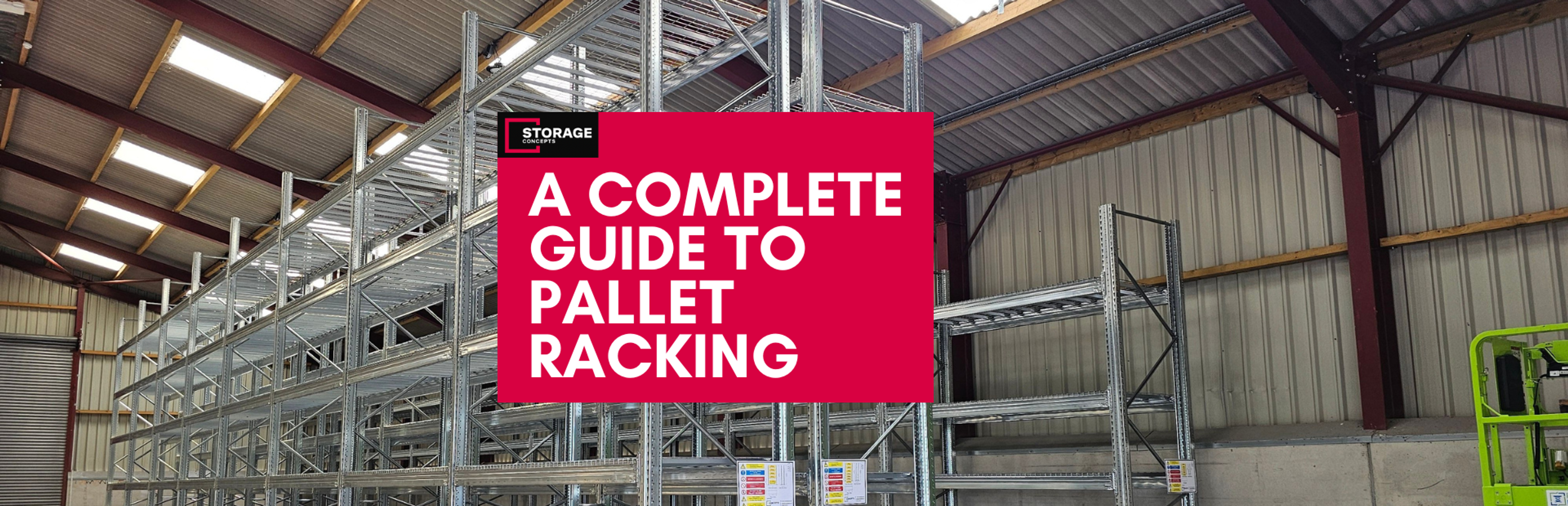 Pallet racking in warehouse