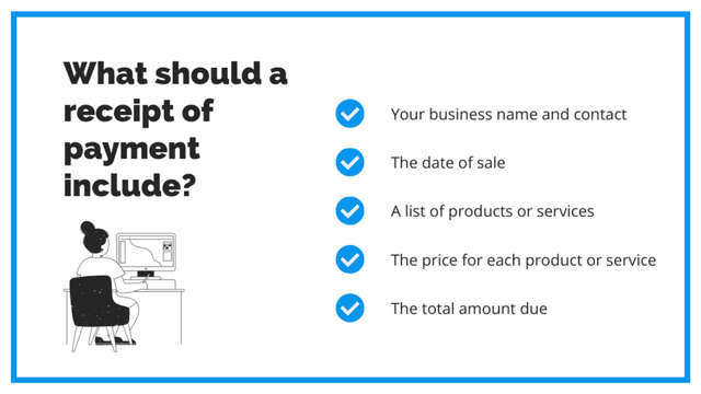 What Should A Receipt Of Payment Include
