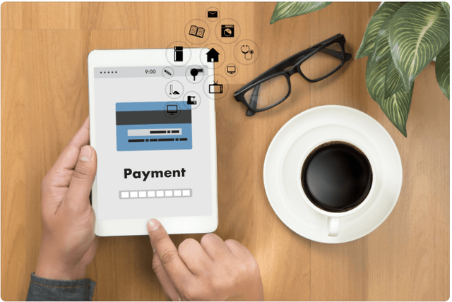 payment on tablet