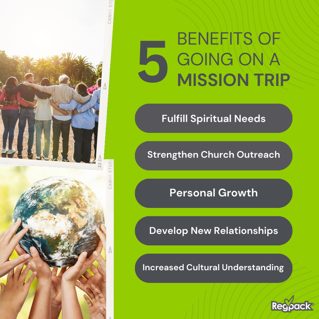 5 benefits of going on a mission trip infographic