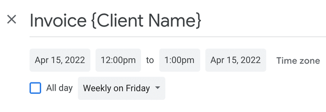 Google Calendar Reminder