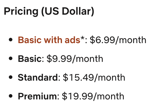 Netflix Pricing