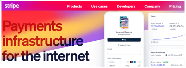 Regpack screenshot: Stripe