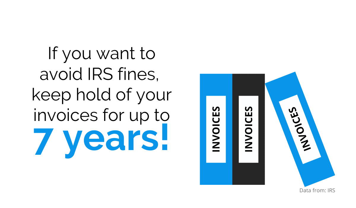 The Billing Process Includes Holding Onto Invoices For At Least Three Years