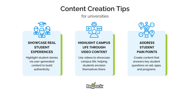 higher education marketing tips infographic