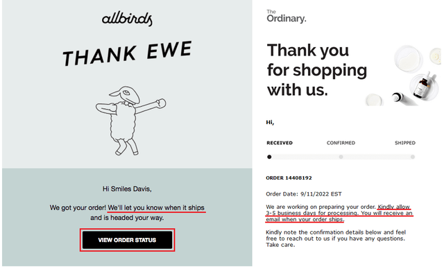 Shipping Information In Payment Receipt Emails