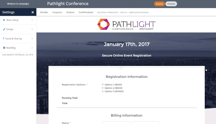 Virtual Event Software by regfox