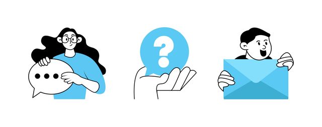 social media communication concept