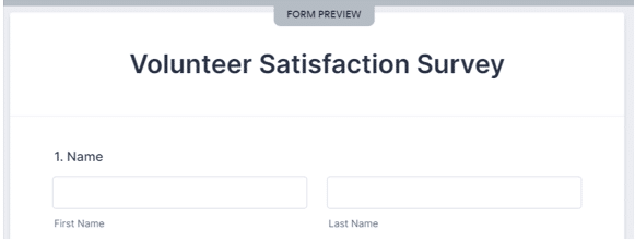Volunteer Satisfaction Survey