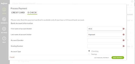Payment Dashboard