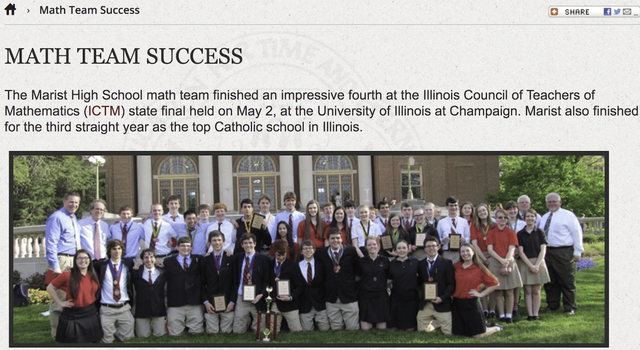 Regpack screenshot: Marist High School