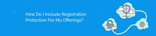 How do I include purchase protection on my events, programs, and other offerings?