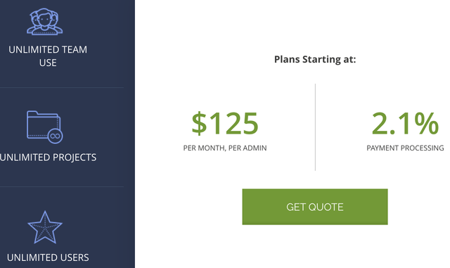 Regpack payment processing prices