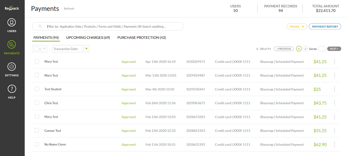 Regpack Payment Gateway