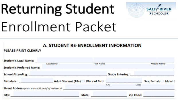 Returning Student Enrollment Packet