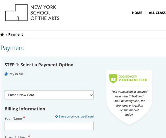 Select A Payment Option
