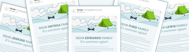 Make sure that you've included email campaigns in your camp marketing strategies - it's one of the easiest ways to reach out to everyone in your network at once.