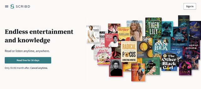 Regpack screenshot: Scribd