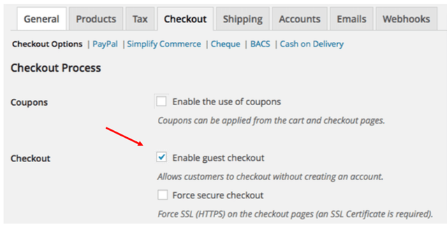 Guest Checkout Example