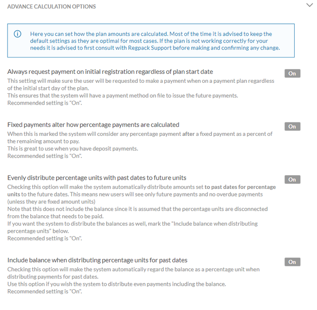 Regpack Recurring Billing