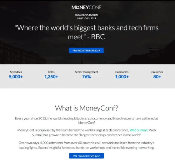 moneyconf value