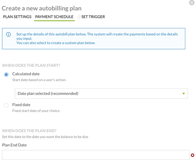 Regpack Autobilling Plan