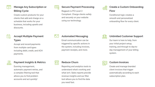 Regpack Recurring Billing