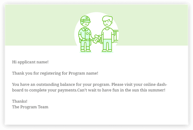 This payment reminder email is an example of what you SHOULDN'T do!