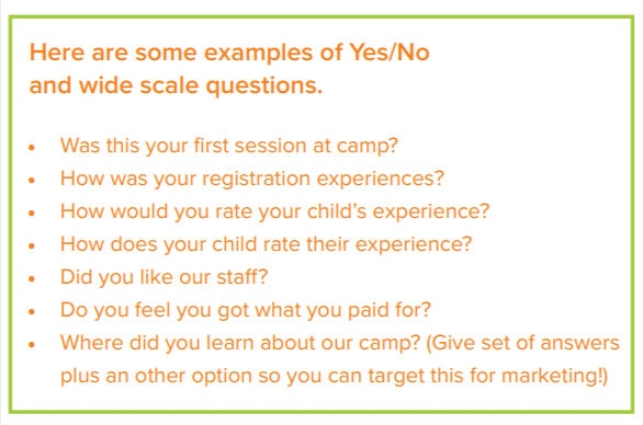 No And Wide Scale Questions Examples
