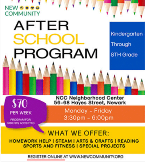 Regpack screenshot: After School Program