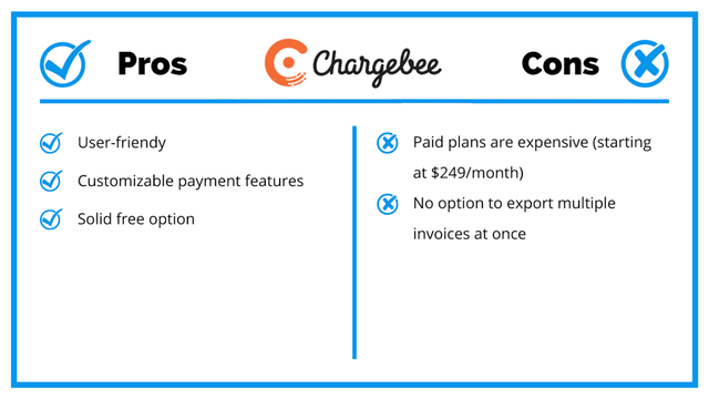 Pros Cons Chargbee