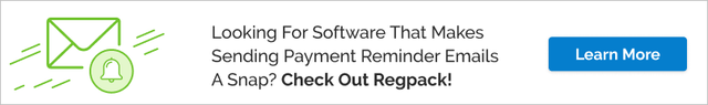 Your organization would benefit from software that helps you automate the payment reminder email process, especially if it has an integrated payment processor.