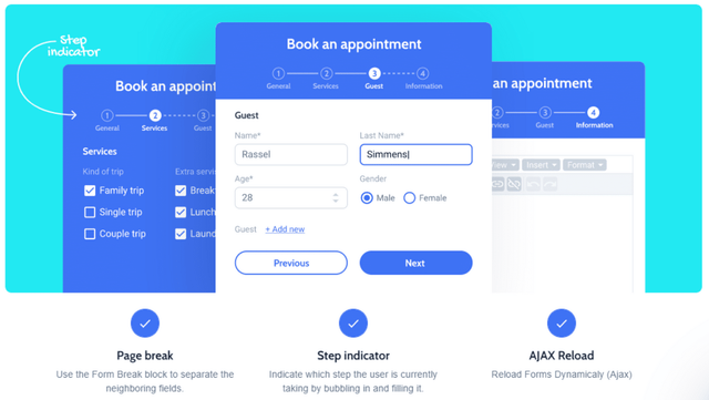 Regpack screenshot: Jotform