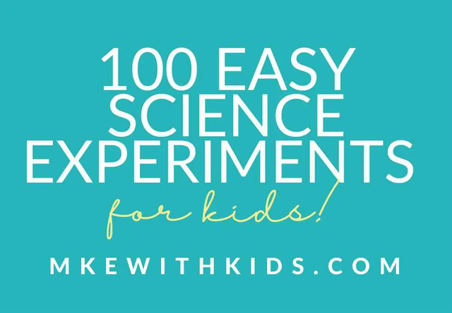 100 easy science experiments taken from the Milwaukee With Kids website