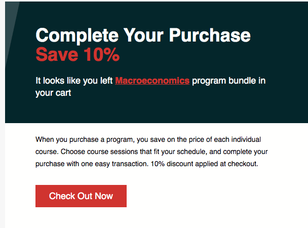 EdX 10 Discount To Encourage Students To Finish The Purchase