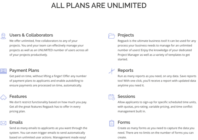 Regpack Plans