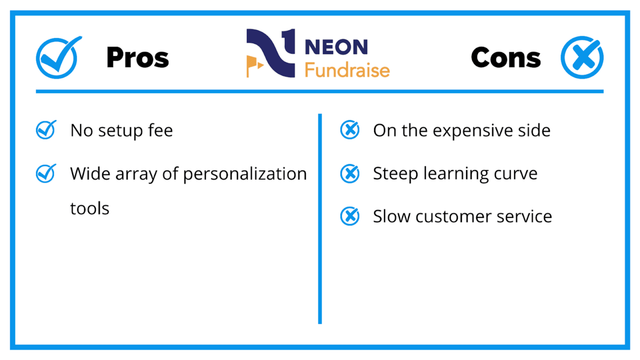 Neon Fundraise Pros And Cons