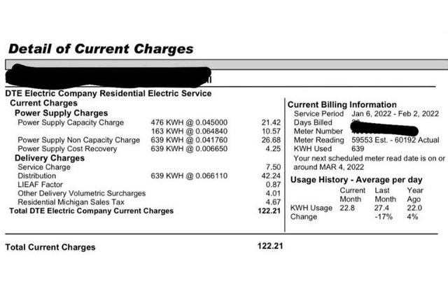 Regpack screenshot: Detail Of Current Charges