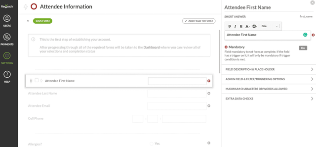 Regpack software screenshot