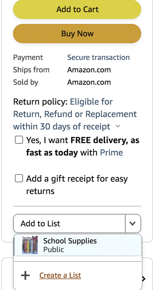 Public Wishlist With Amazon